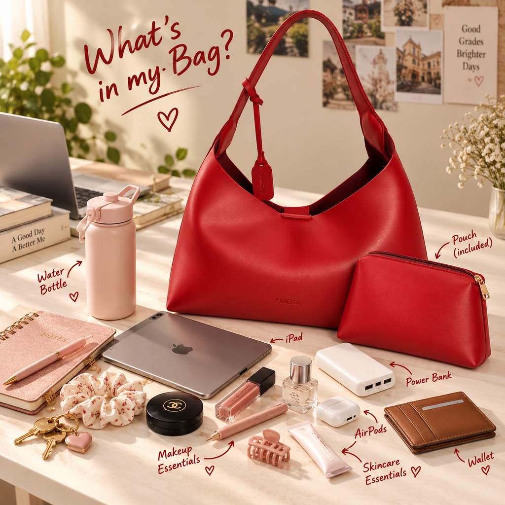 Bordeaux Hobo - Red